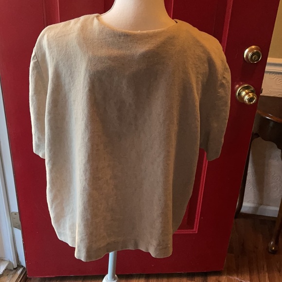 John Roberts cute brown button down top sz18w - Picture 2 of 2